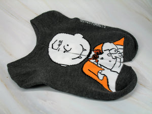 Charlie Brown Matching No Show Halloween Socks