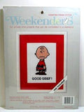 Charlie Brown Counted Cross Stitch Kit - Good Grief!