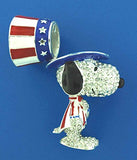 Crystal World Snoopy Jeweled Trinket Box - Patriotic Uncle Sam