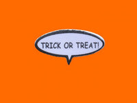 Thought Bubble Scrapbooking Embellishment - Trick Or Treat!