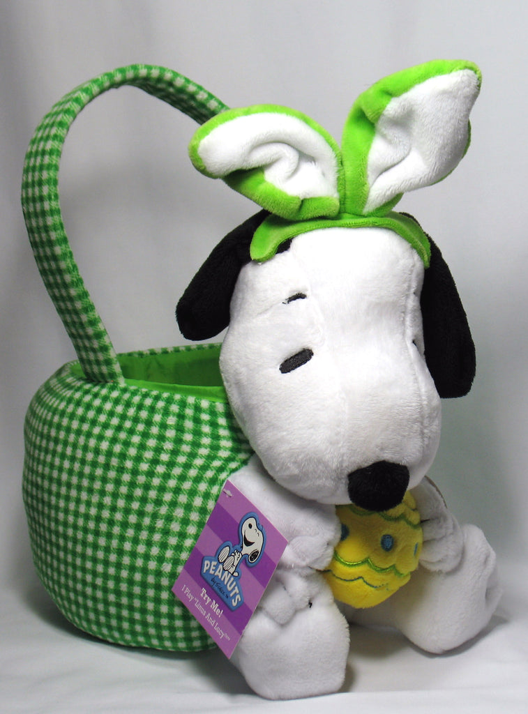 Snoopy Plush Musical Easter Basket (Music Doesn't Play Well/Still Makes Nice Basket))