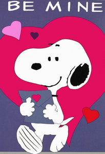 BE MINE SNOOPY VALENTINE Flag