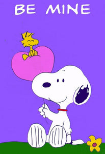 BE MINE SNOOPY VALENTINE Flag