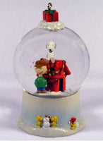 CHARLIE BROWN & SNOOPY WATER GLOBE ORNAMENT
