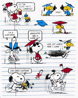 Snoopy Graduation Stickers