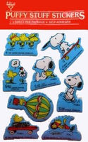 Snoopy and Woodstock Puffy Stickers