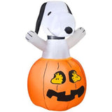 Snoopy In Pumpkin Halloween Lighted Inflatable