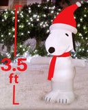Snoopy Santa LED-Lighted Christmas Inflatable