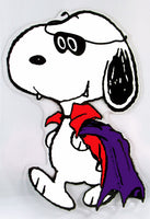 Snoopy Halloween Jelz Window Cling - Vampire