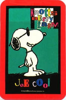 Knott's Berry Farm Snoopy Joe Cool Playing Cards With Storage Case