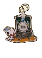 Knott's 2-Piece Enamel Pin With Movement (Spring-Loaded) - Snoopy Train Engineer