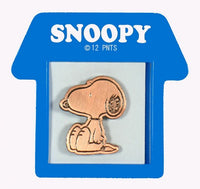 Peanuts Bronze-Tone Pin With Doghouse-Shaped Frame - Snoopy