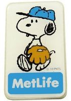 Met Life Magnetic Pin - Snoopy Baseball Player