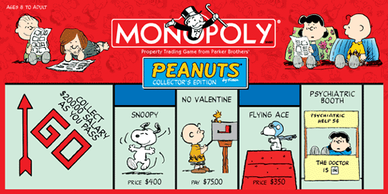 Peanuts Collector's Edition Monopoly Board Game (Open Box - Like
