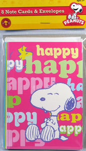 Peanuts Gang Note Card Set