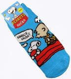 Toddler Non-Slip Socks - Charlie Brown and Snoopy  (Size 5-6 1/2)