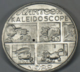 1988 Mardi Gras Plastic Coin - Charlie Brown and Lucy Comic Panel