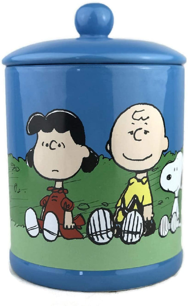 Peanuts Classic Snoopy 11 Ceramic Cookie Jar w/ Fitted Lid