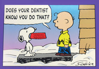 Peanuts Dental Appointment / Post-Visit Post Card - Charlie Brown and Snoopy