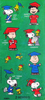 Peanuts Gang Holographic Graduation Stickers