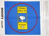 Snoopy and Lucy Psyche Booth Pillow Panels (35" x 44")