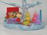 Peanuts Christmas Tree with Lights and Ornaments - RARE!