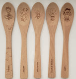 Peanuts Engraved Wooden Spoon (Sold Separately)