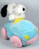 Snoopy Vintage Plush Baby Doll and Squeaker Car Set