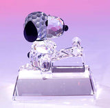 Crystal World Peanuts Figurine: Typing Snoopy