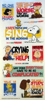 Peanuts Gang Large Mylar/Vinyl Sticker Sheet - Character Phrases