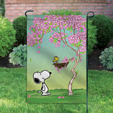 Peanuts Double-Sided Flag - Woodstock's Nest