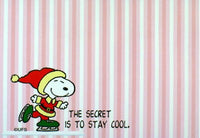 Snoopy Christmas Sticky Notes Pad - The Secret Is To Stay Cool