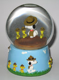 Flambro Beagle Scouts Musical Water Globe - "Sunshine On My shoulders"