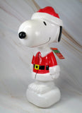 Snoopy Santa Mini Lighted LED Blow Mold Figurine