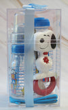 Snoopy Vintage 12-Piece Baby Bottles, Spoon, Bib, and Toiletries Gift Set