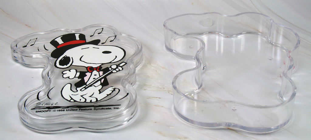 Snoopy Football Acrylic Candy Box (Great For Holding Nik-Naks!)