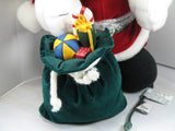 Snoopy Santa Animated Plush Christmas Tree Doll (Plugs Into String Lights)