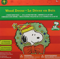 Snoopy 2-D Holiday Wood Decoration Craft Kit
