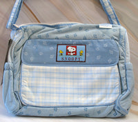 Snoopy Large Insulated Diaper Bag With Changing Pad