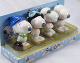 Snoopy 4-Piece Porcelain Figurine Set - RARE!
