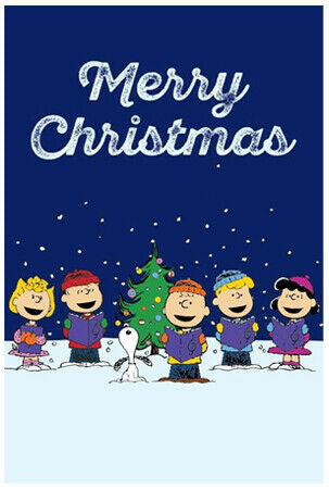 Peanuts Double-Sided Flag - Merry Christmas