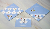 Snoopy Mini Folding Note Card Set - 20 Cards! (No Envelope Required!)