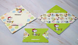 Snoopy Mini Folding Note Card Set - 20 Cards! (No Envelope Required!)