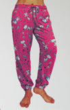 Snoopy Ladies Silky Sleep. Lounge, or Jogger Pants