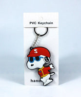 Peanuts Thick PVC Key Chain - Snoopy Joe Cool