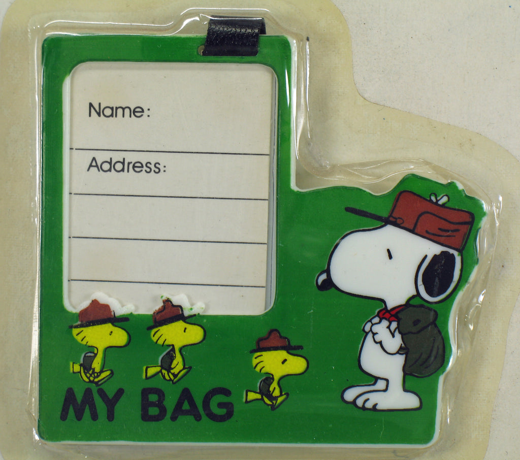 Snoopy Vintage Luggage Tag | snoopn4pnuts.com