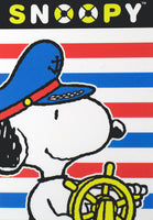 Snoopy 4-Design Pocket/Purse-Size Memo Pad - Sailor