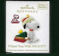 2012 WINTER FUN WITH SNOOPY #15 Miniature Christmas Ornament