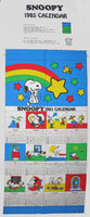 1985 Peanuts Gang Banner Calendar Panel / Pattern