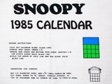 1985 Peanuts Gang Banner Calendar Panel / Pattern